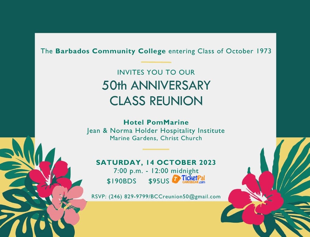 Barbados Community College - 50th Anniversary Class Reunion