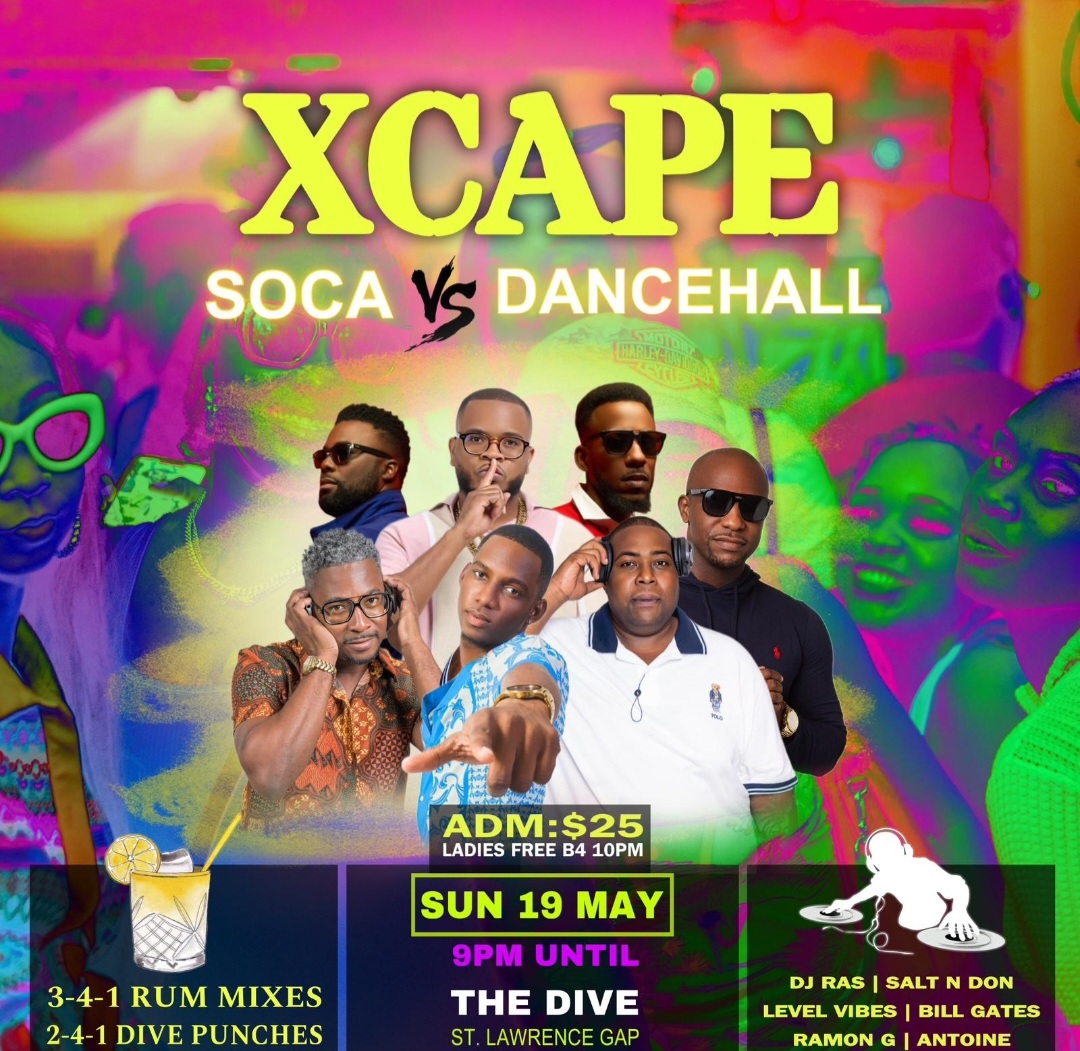 Xcape - Soca vs Dancehall — Barbados Events Calendar 2024 - Events Bim