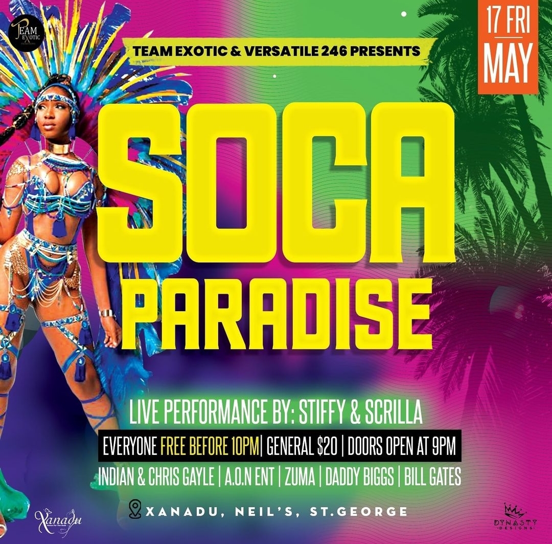 Soca Paradise — Barbados Events Calendar 2024 Events Bim