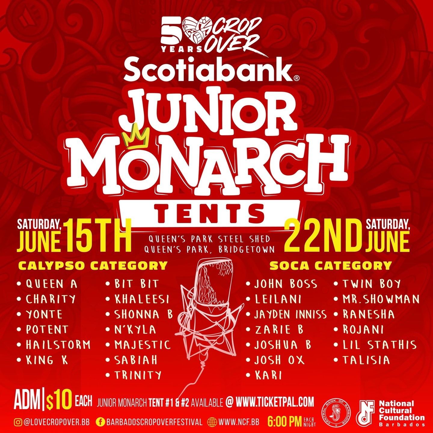 Scotiabank Junior Monarch Tents — Barbados Events Calendar 2024 Events Bim