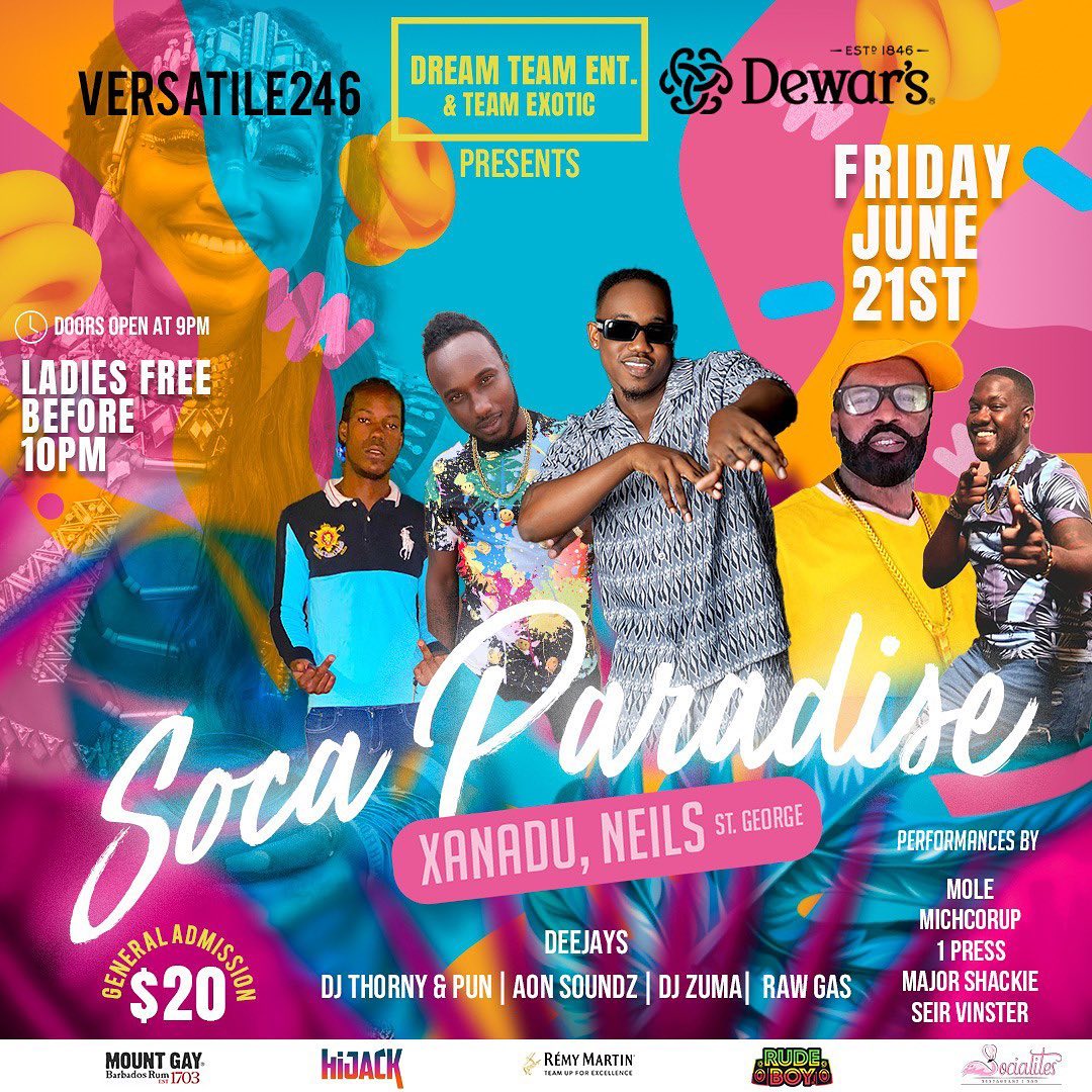 Soca Paradise– Barbados Events Calendar 2024 - Events Bim